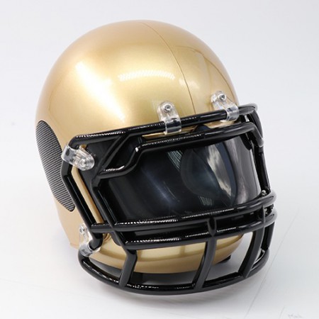 HEY5! 5 Inch Football Helment Bluetooth Speaker, Golden Case with Black Frame 